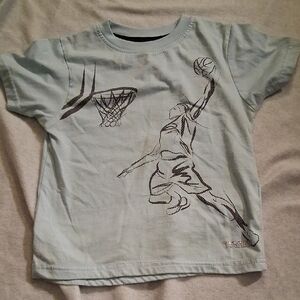 Hind Light Blue Basketball Dunk T-Shirt
